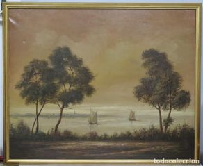 Art: BONITA MARINA. OLEO S/ LIENZO. MARCO CANO. AÑOS 40-50